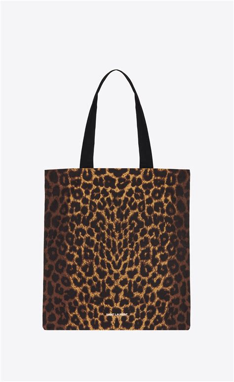 tote bag yves saint laurent leopard